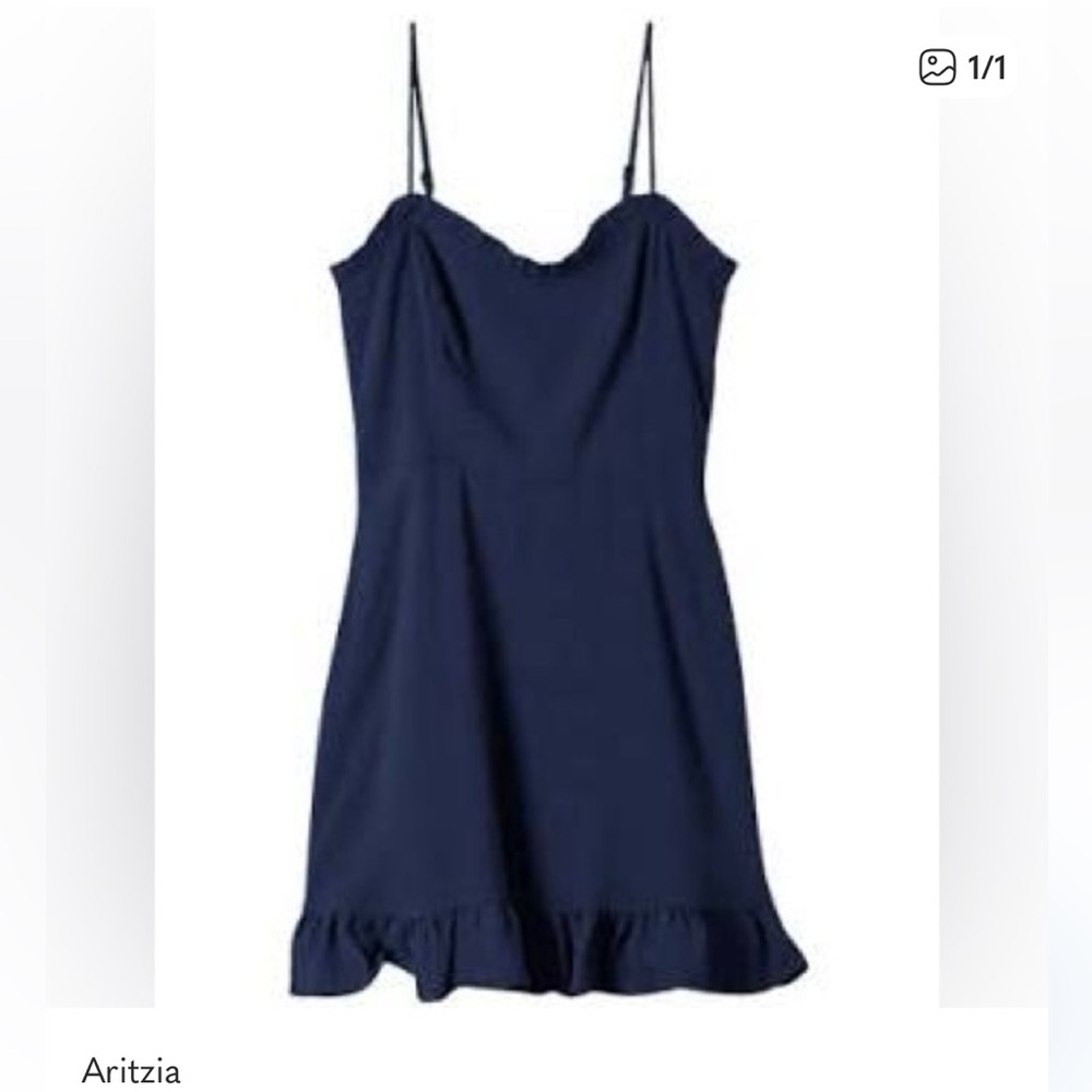 Aritzia Sunday Best Navy Dress
